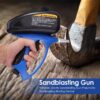 Handheld Pneumatic Anti-rust Sandblaster Protection Sand Gravity Sandblasting Gun Mini Air Sandblaster Tools - Image 2