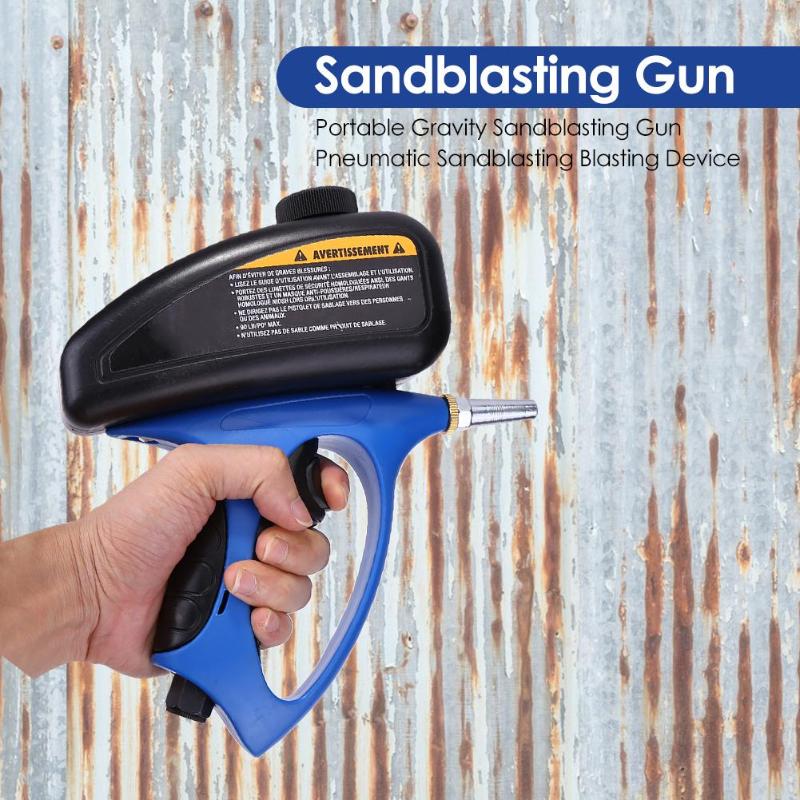Handheld Pneumatic Anti-rust Sandblaster Protection Sand Gravity ...