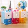 New 1pcs Pencil Sharpener Cartoon Hand Crank Mechanical Pencil Sharpener Kids Student School Stationery cute Standard - Image 19