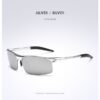 Aoron Driving Polaroid Sun Glasses - Aluminum Frame - Sports Sunglasses For Men - UV400 Anti-glare Goggles - ImportsEz - Image 3