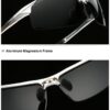 Aoron Driving Polaroid Sun Glasses - Aluminum Frame - Sports Sunglasses For Men - UV400 Anti-glare Goggles - ImportsEz - Image 38