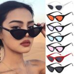 Vintage Cat Eye Sunglasses Small Rectangle Frame UV400 Shades Polarized Vintage Glasses Outdoor Sun Protection Sun Glasses