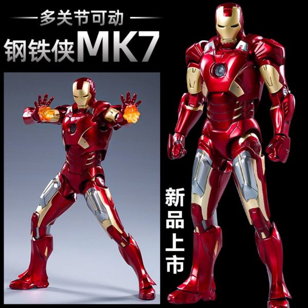 Disney Marvel Iron Man MK2 MK3 MK4 MK5 MK6 MK7 Gift box Action Figure Ironman Mark 2 Avengers Tony Stark Legends Toys Doll Model - Image 4