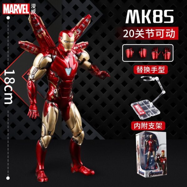 Disney Marvel Iron Man MK2 MK3 MK4 MK5 MK6 MK7 Gift box Action Figure Ironman Mark 2 Avengers Tony Stark Legends Toys Doll Model - Image 6