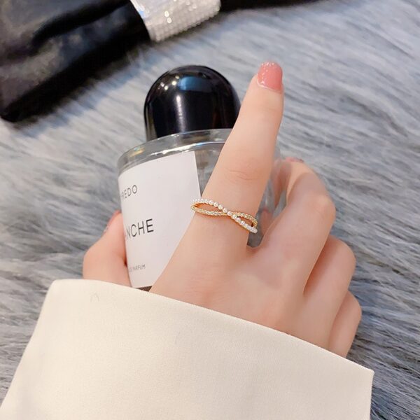 Ins Tide Adjustable Stainless Steel Rings For Women Simple Temperament Engagement Wedding Rings Fashion Jewelry - Image 10