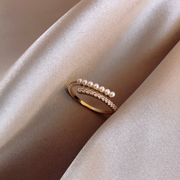 Ins Tide Adjustable Stainless Steel Rings For Women Simple Temperament Engagement Wedding Rings Fashion Jewelry - Image 9