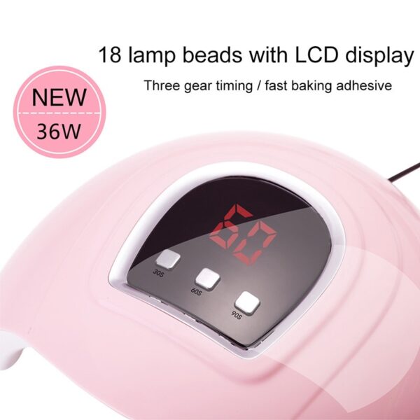 Nail Dryer LED Nail Lamp UV Lamp for Curing All Gel Nail Polish With Motion Sensing Manicure Pedicure Salon Tool - Image 6