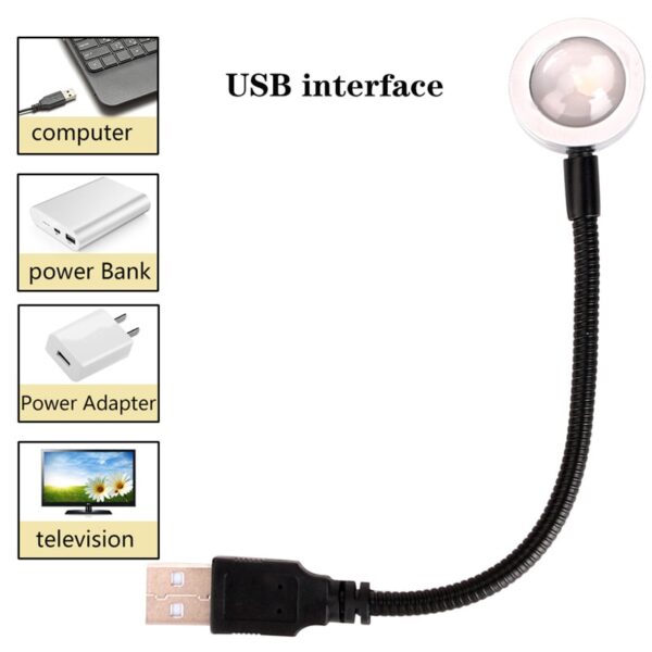 Sunset Lamp USB Rainbow Projector Atmosphere Night Light Home Decoration Photography Lighting Coffee Shop Wall Decor Lights - Image 6