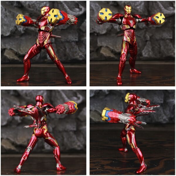 Toys Deluxe Iron Man Mark L 50 MK50 Nano Armor Weapons 7" Action Figure Marvel Tony Stark Legends Avengers Infinity War Doll - Image 2
