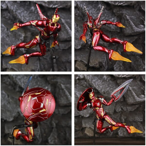 Toys Deluxe Iron Man Mark L 50 MK50 Nano Armor Weapons 7" Action Figure Marvel Tony Stark Legends Avengers Infinity War Doll - Image 4