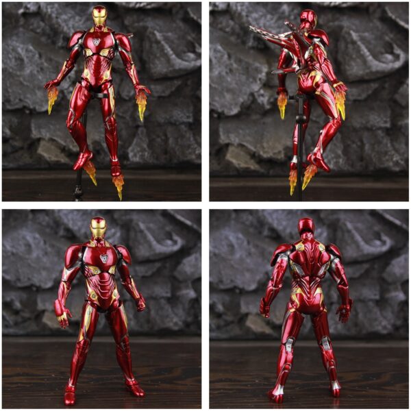 Toys Deluxe Iron Man Mark L 50 MK50 Nano Armor Weapons 7" Action Figure Marvel Tony Stark Legends Avengers Infinity War Doll - Image 6