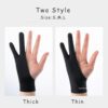 Anti-touch Two-Finger Hand Painting Gloves For Tablet Digital Board Screen Touch Drawing Anti-fouling Oil Painting Art Supplies - ImportsEz - Image 4