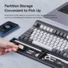 Hagibis Keyboard Wrist Rest Pad - Ergonomic Soft Memory Foam - Support Desktop Storage Box - Easy Typing Pain Relief for Office Home - ImportsEZ - Image 2