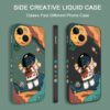 Hello Astronaut Phone Case For iPhone 14 13 12 11 Pro Max Mini X XR XS SE2020 8 7 Plus 6 6S Plus Cover - ImportsEz - Image 2