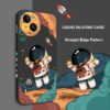 Hello Astronaut Phone Case For iPhone 14 13 12 11 Pro Max Mini X XR XS SE2020 8 7 Plus 6 6S Plus Cover - ImportsEz - Image 3
