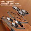 Deer Leather Phone Case For iPhone 14/13/12 Pro Max - Lens Glass Bumper Shockproof - Silicone Cellphone Cover Fundas Coque - ImportsEz - Image 2
