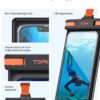 TOPK Waterproof Phone Pouch,[Underwater Screen Touchable] IPX8 Waterproof Phone Case Compatible for Mobile Phone Up to 7.0 inch - ImportsEz - Image 4