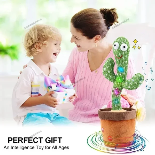 Dancing Cactus 120 Song Speaker Talking Usb Charging Voice Repeat Plush Cactu Dancer Toy Talk Plushie Stuffed Toys For Kids Gift - Image 8