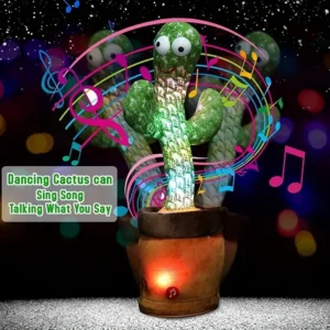 Dancing Cactus 120 Song Speaker Talking Usb Charging Voice Repeat Plush Cactu Dancer Toy Talk Plushie Stuffed Toys For Kids Gift